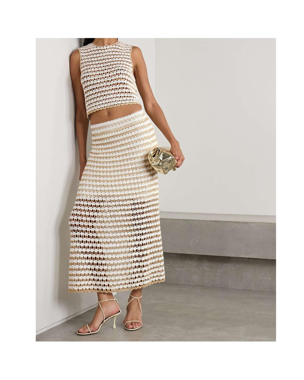 Zimmermann Natural Striped Skirt