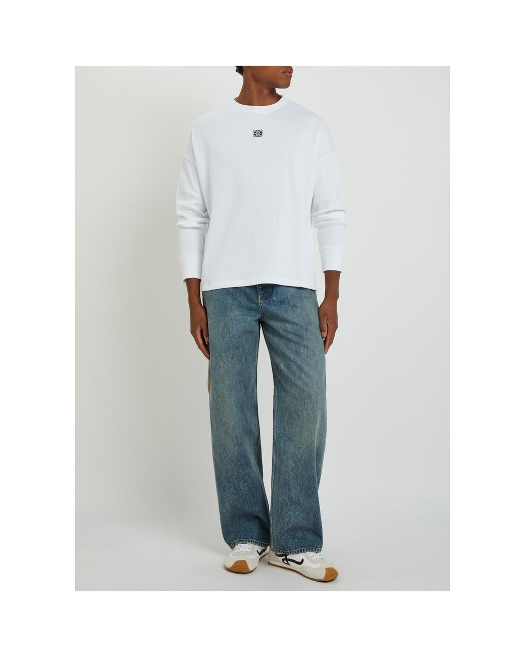 Loewe White Long-Sleeve T-Shirt for men