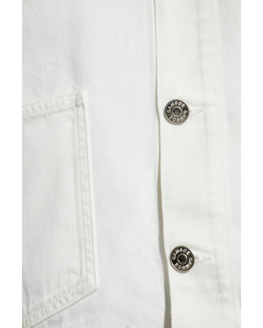 Samsøe & Samsøe White Samsøe Samsøe Button-Up Jacket