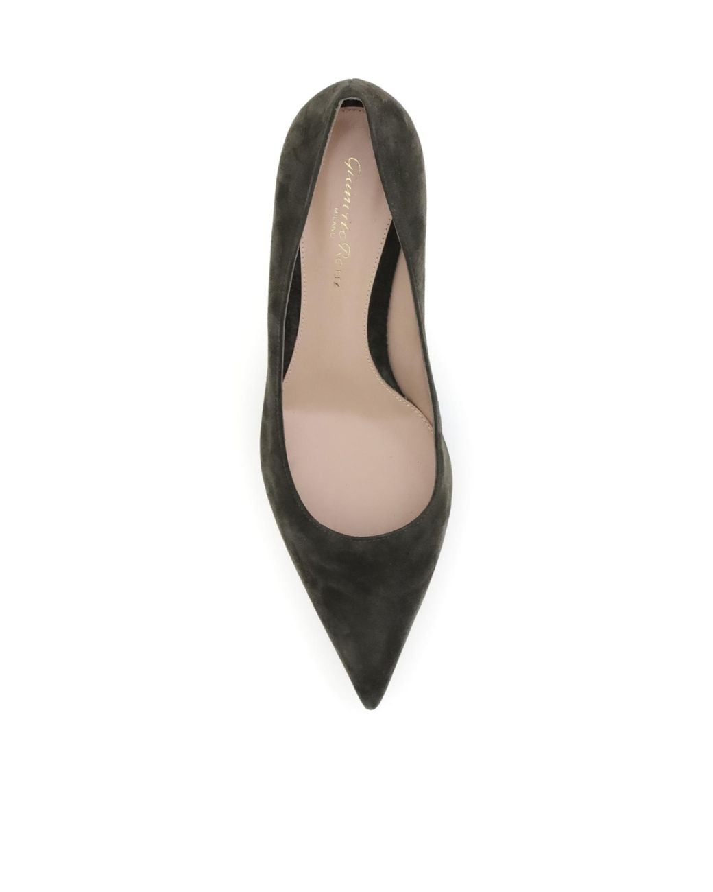 Gianvito Rossi Brown Pointed-Toe Slip-On Pumps