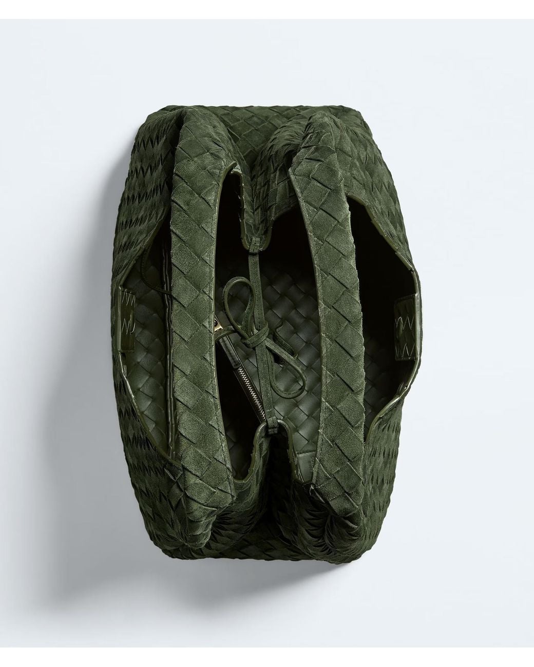 Bottega Veneta Green Large Campana Shoulder Bag