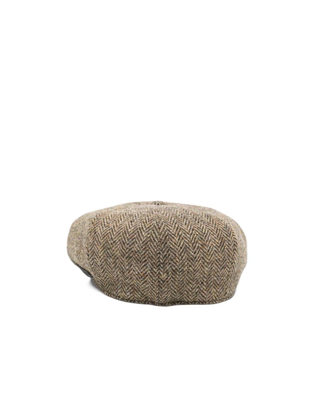Emporio Armani Gray Herringbone Pattern Hat for men