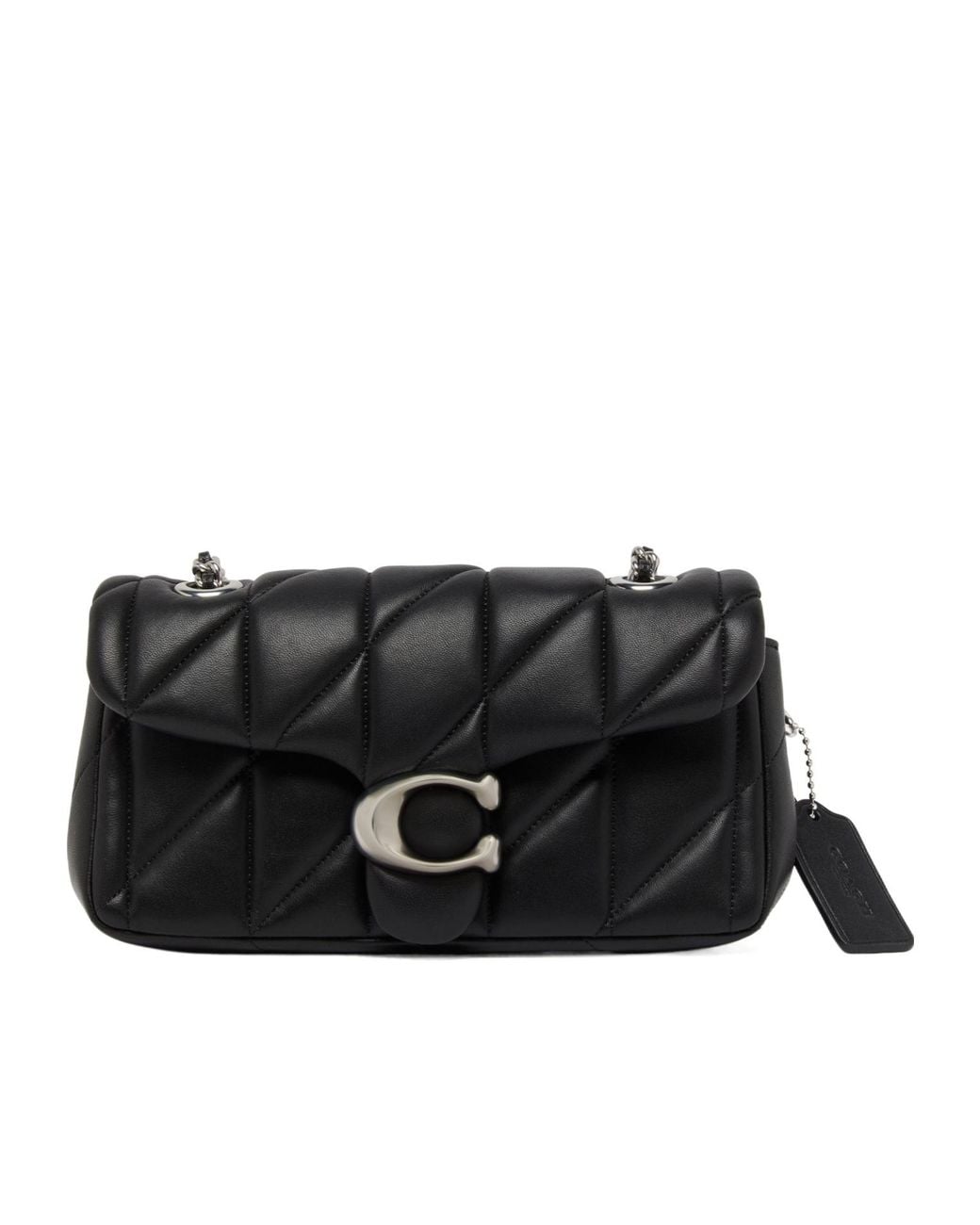 COACH Black Quilted Tabby 20 Shoulder Bag