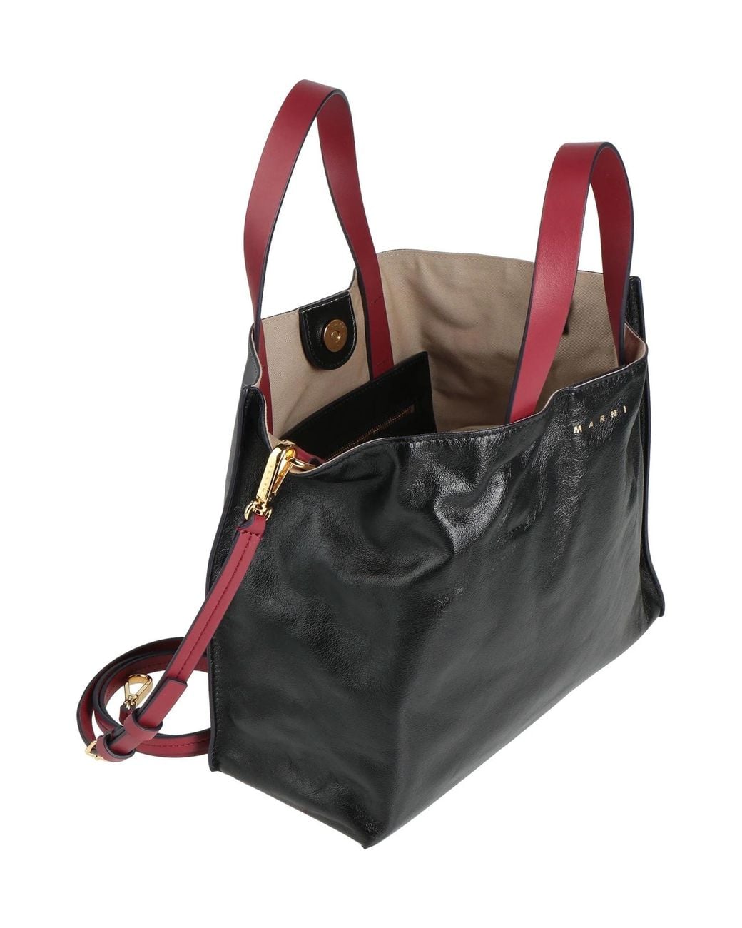 Marni Black Large Color-Block Handbag