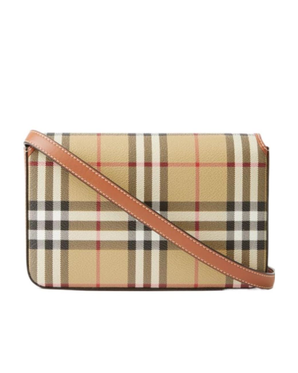Burberry Natural Checked Small Shoulder Bag