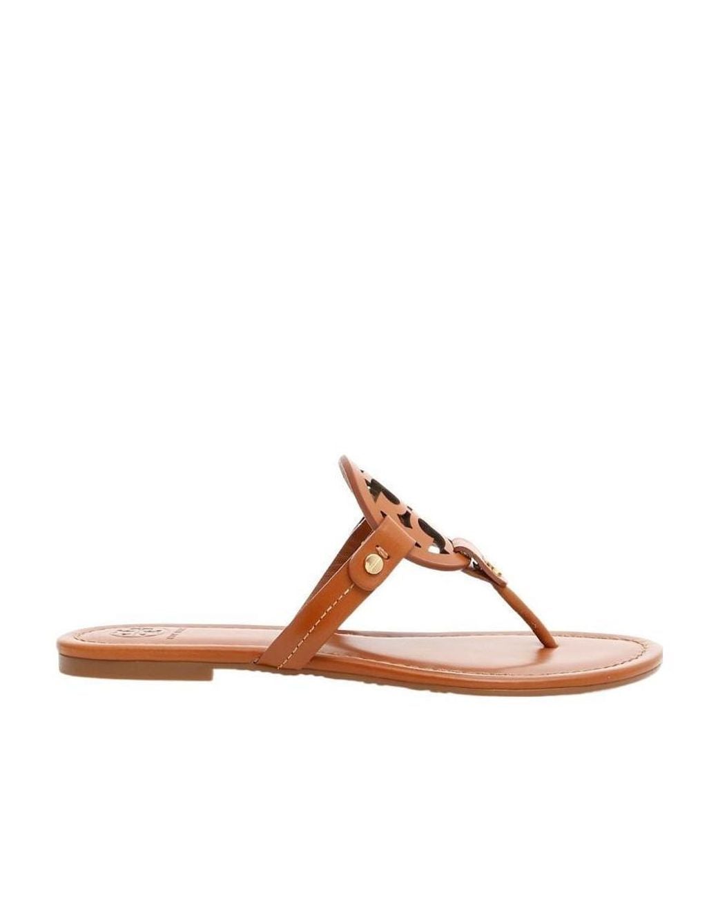 Tory Burch Brown Miller Flat Sandals