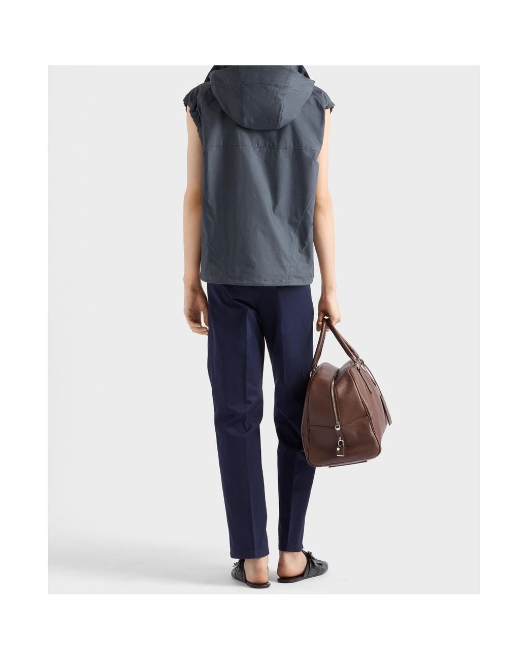 Prada Blue Tapered Chino Pants for men