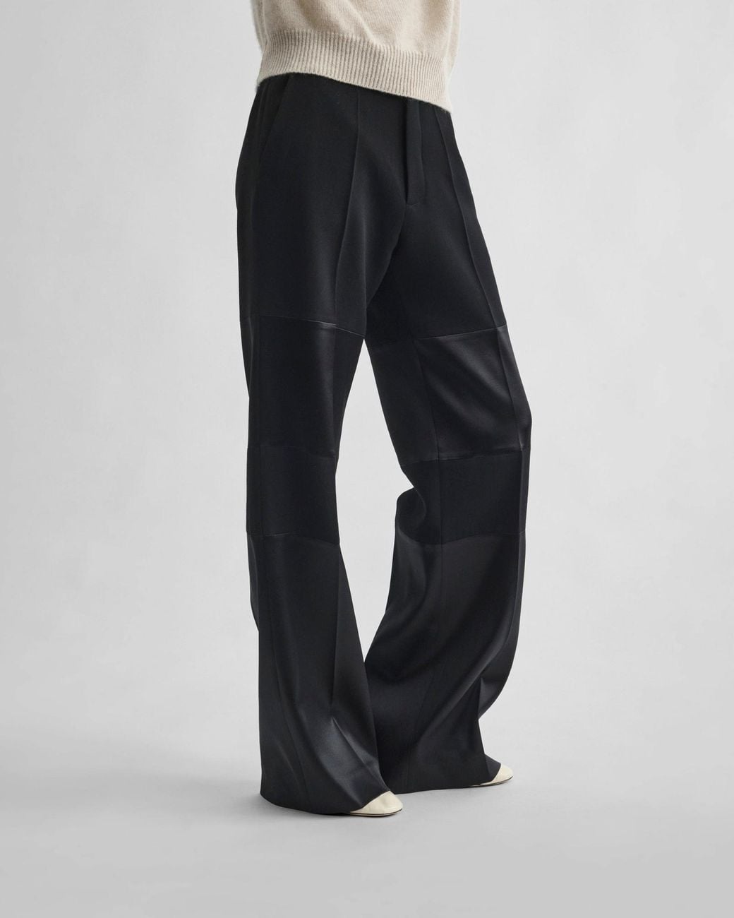 Phoebe Philo Blue Layered Tuxedo Trousers