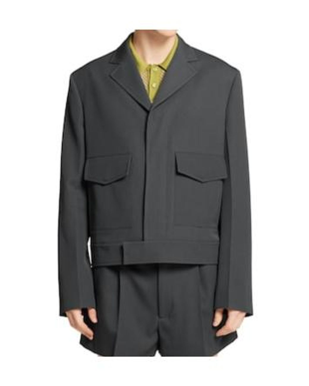 Gucci Black Pocket Detailed Collared Jacket for men