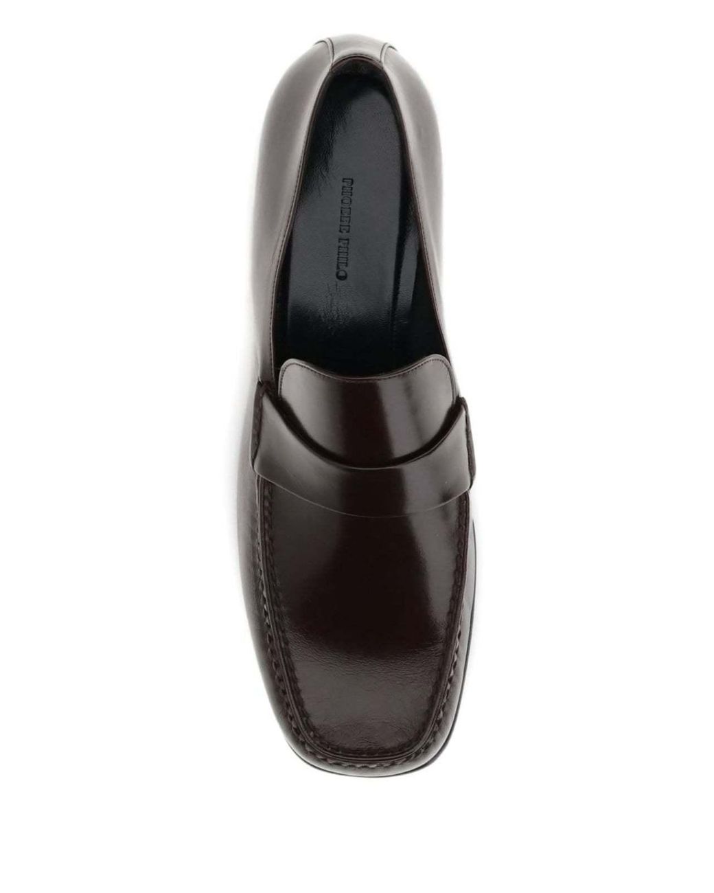 Phoebe Philo Brown Square-Toe Loafers