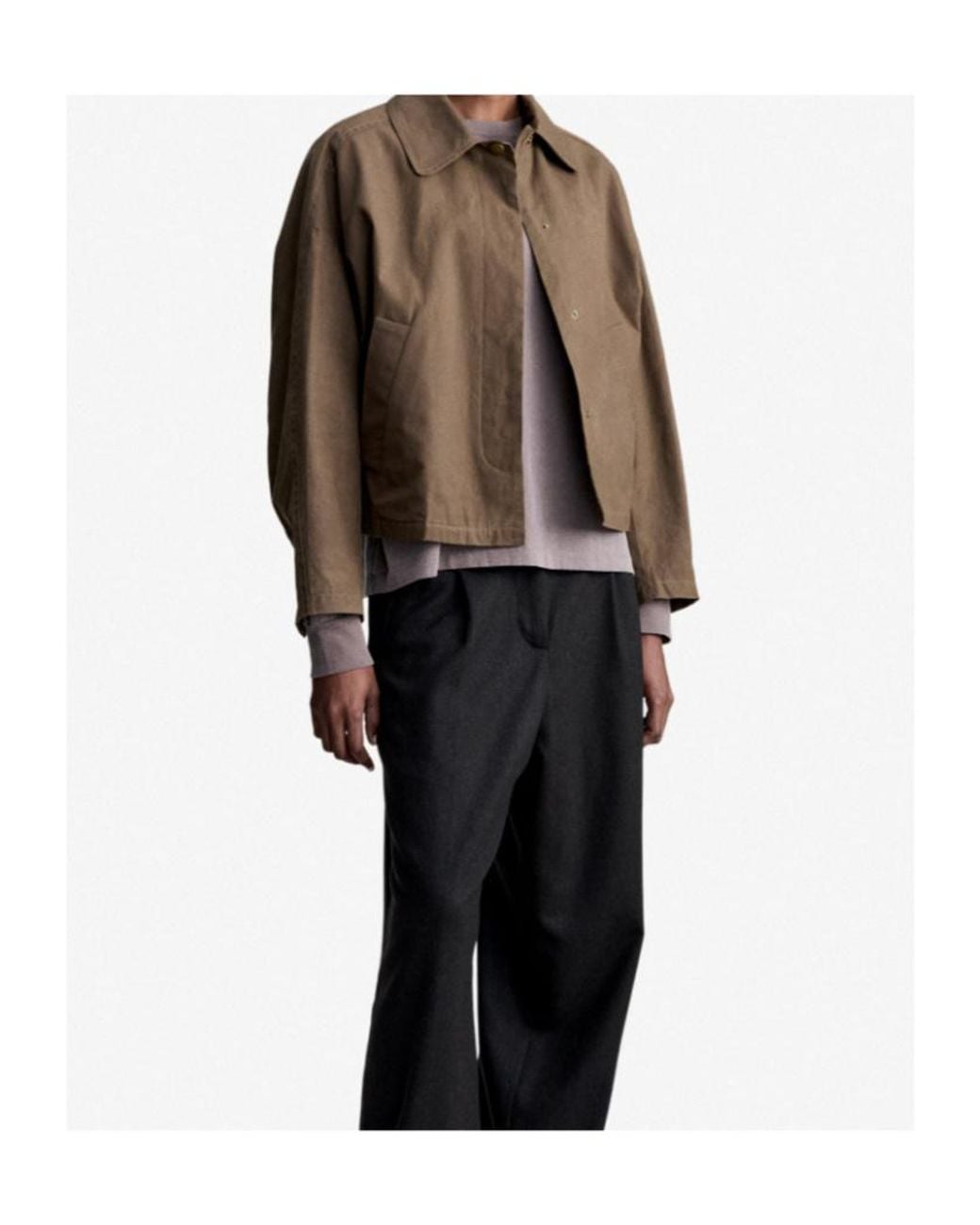 A.P.C. Brown Becca Checked-Lining Jacket