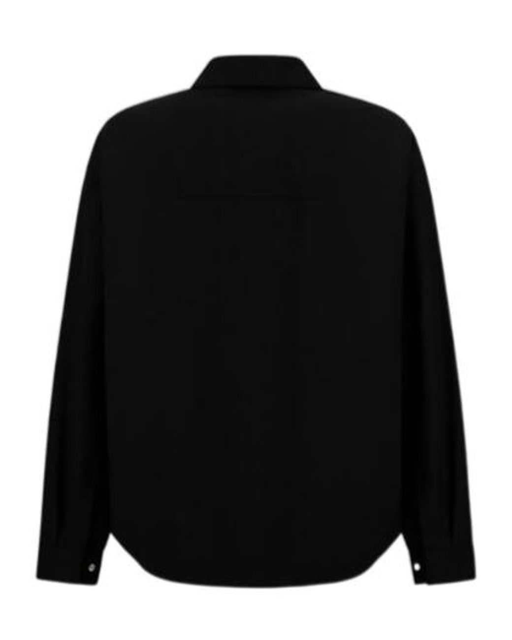 Herno Black Laminar Long-Sleeved Shirt Jacket for men