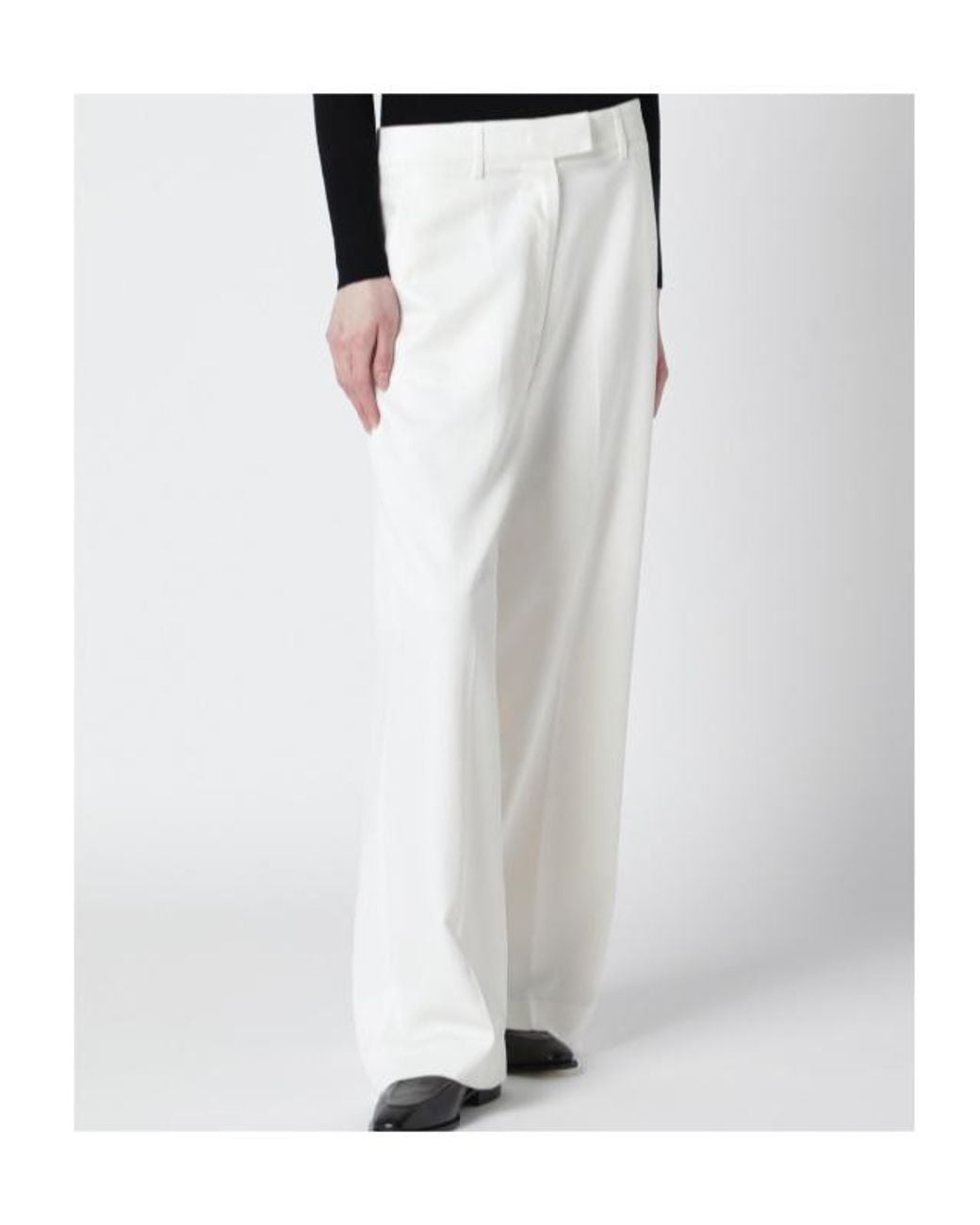 Frankie Shop Black Casual Pants With Belt Loops