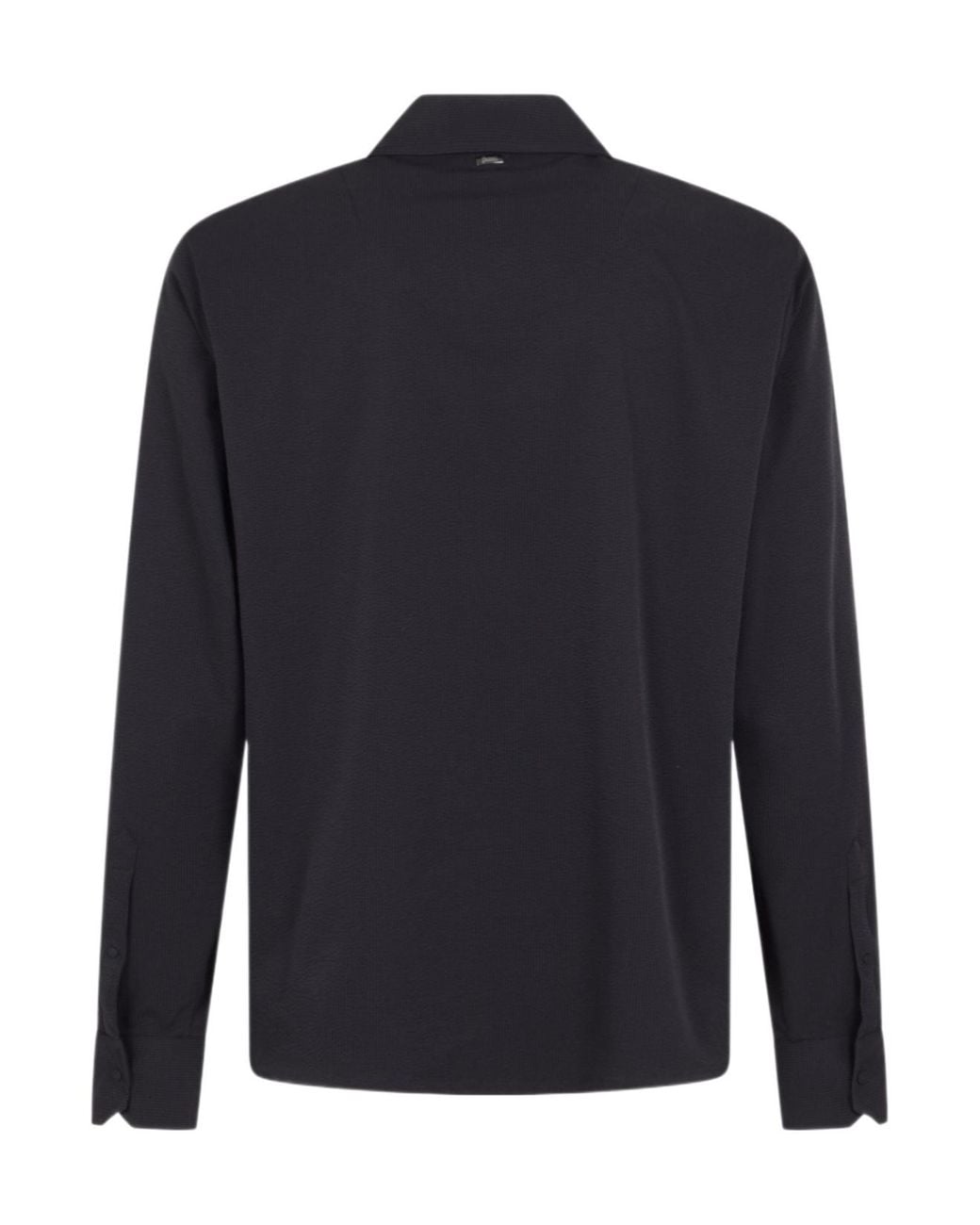 Herno Blue Seer-Crease Shirt for men