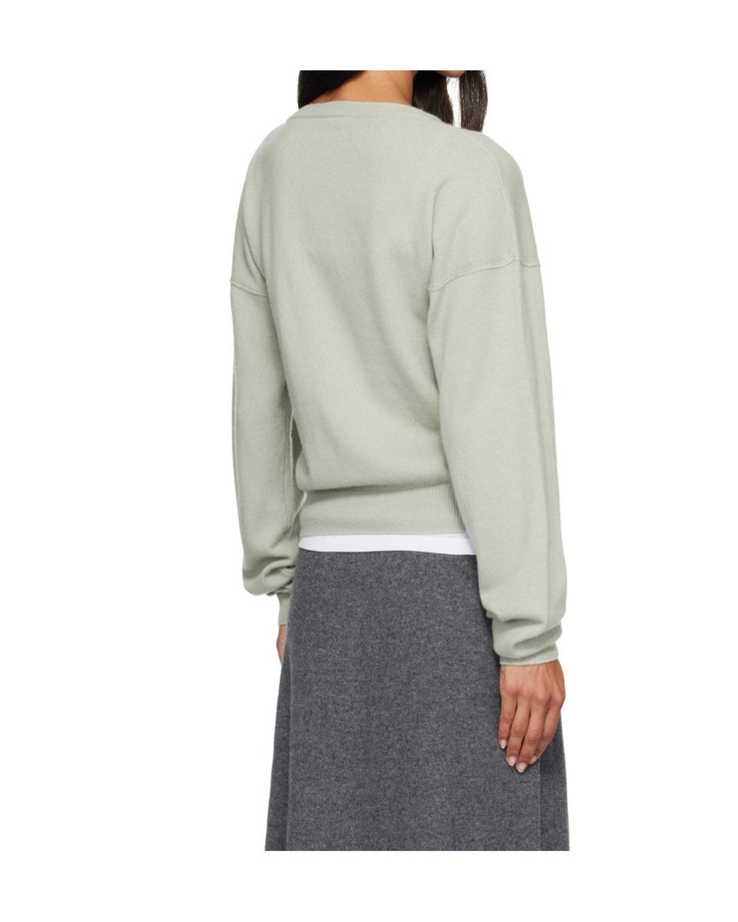 LE17SEPTEMBRE Gray Moro Cashmere Knit Cardigan