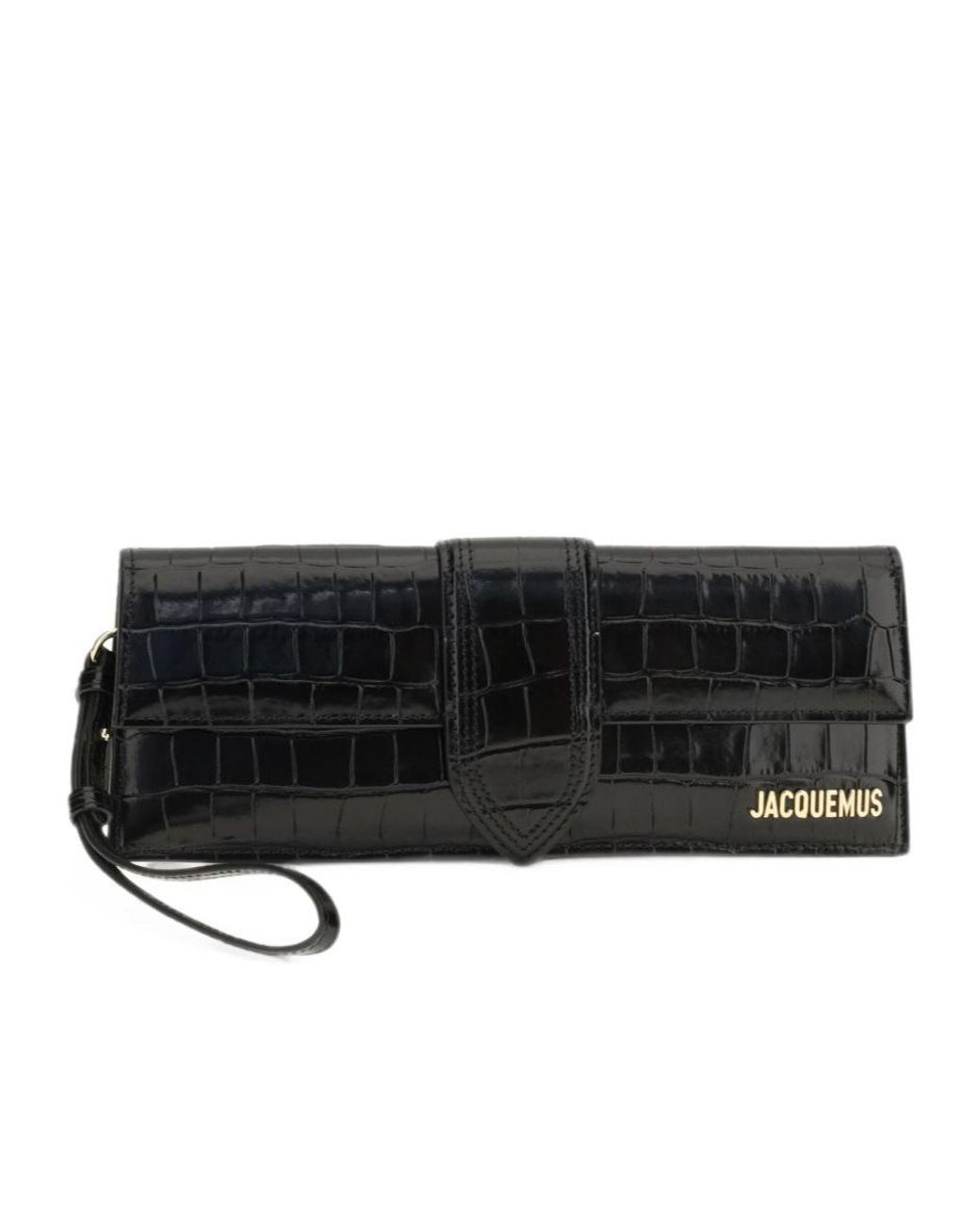 Jacquemus Black La Pochette Bambino Embossed Clutch Bag