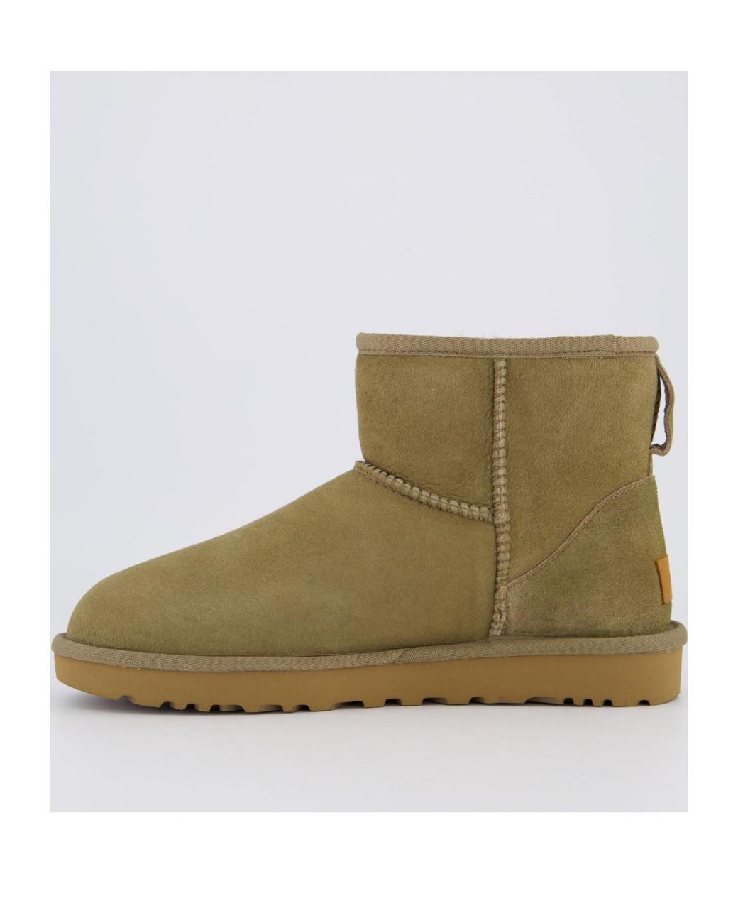 Ugg Green Classic Mini Ii Logo-Patch Ankle Boots