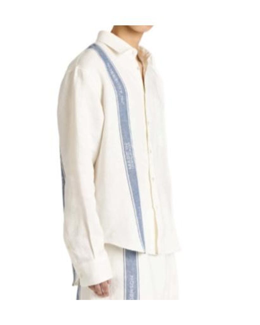 J.W. Anderson White Linen Shirt for men