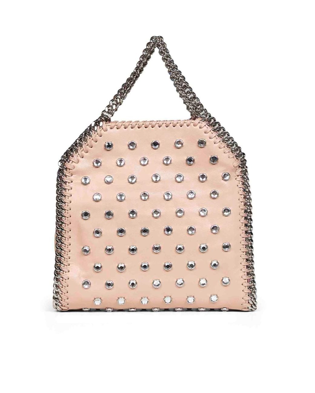 Stella McCartney Pink Embellished Chain Tote Bag