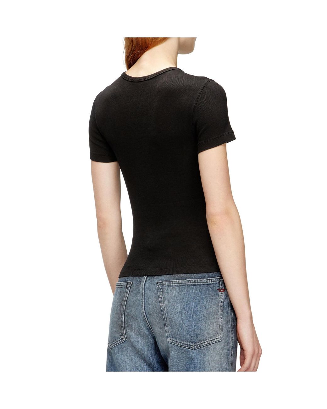 DIESEL Black T-Ele-Long-Od T-Shirt