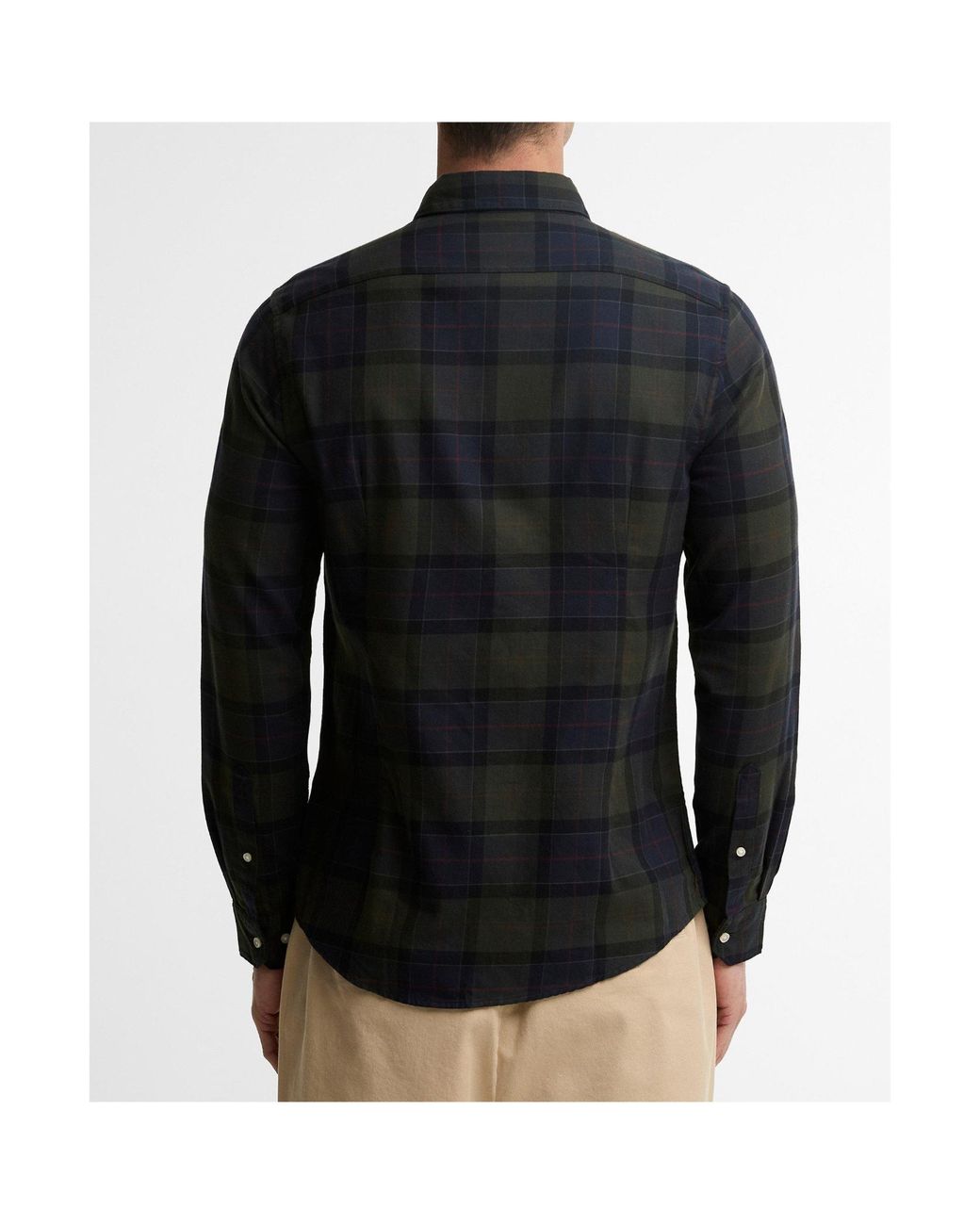 Barbour Blue Buttondown Plaid Long Sleeve Shirt for men