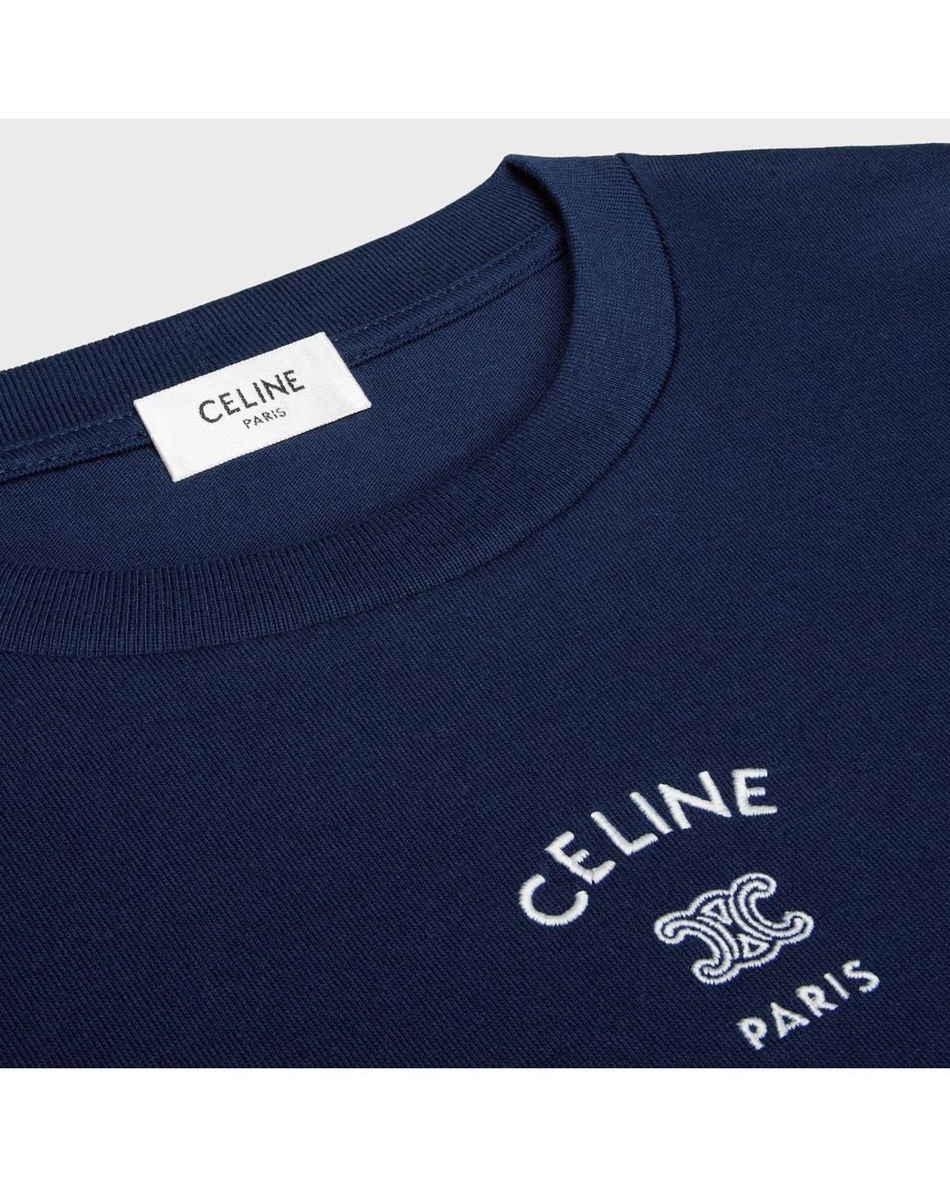 Céline Blue Loose T-Shirt