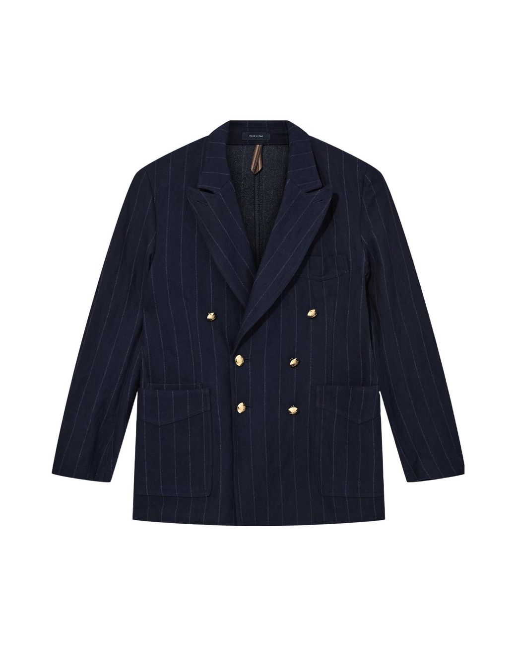 Drake's Blue Long-Sleeved Casual Jacket for men