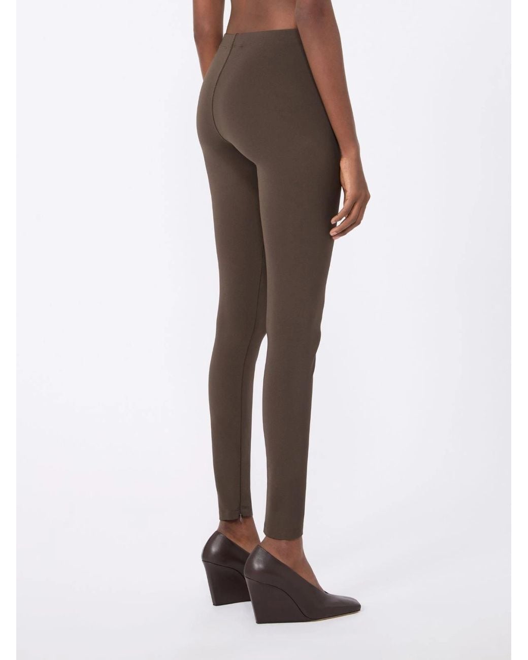 Sportmax Brown Spstenace Slim Leggings
