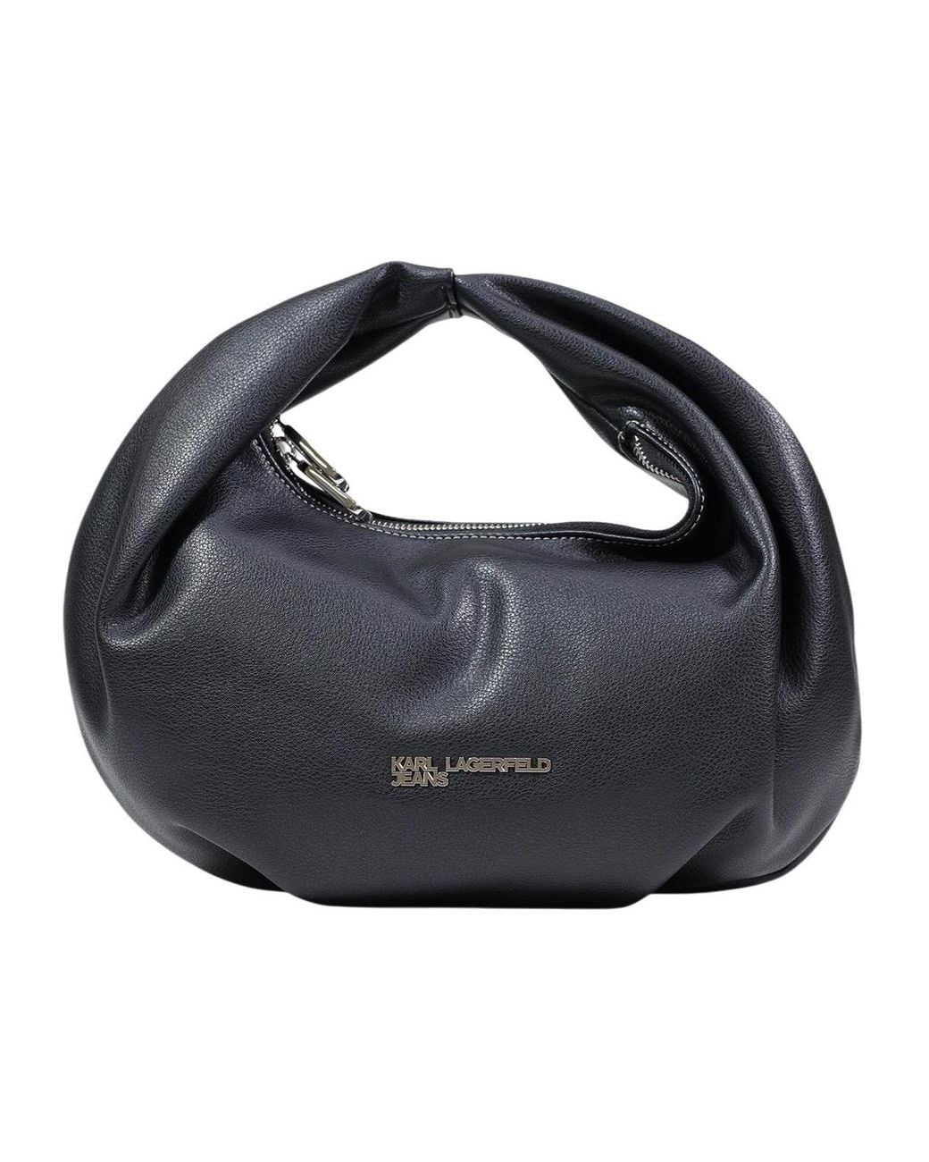 Karl Lagerfeld Blue Logo-Detail Tote Bag
