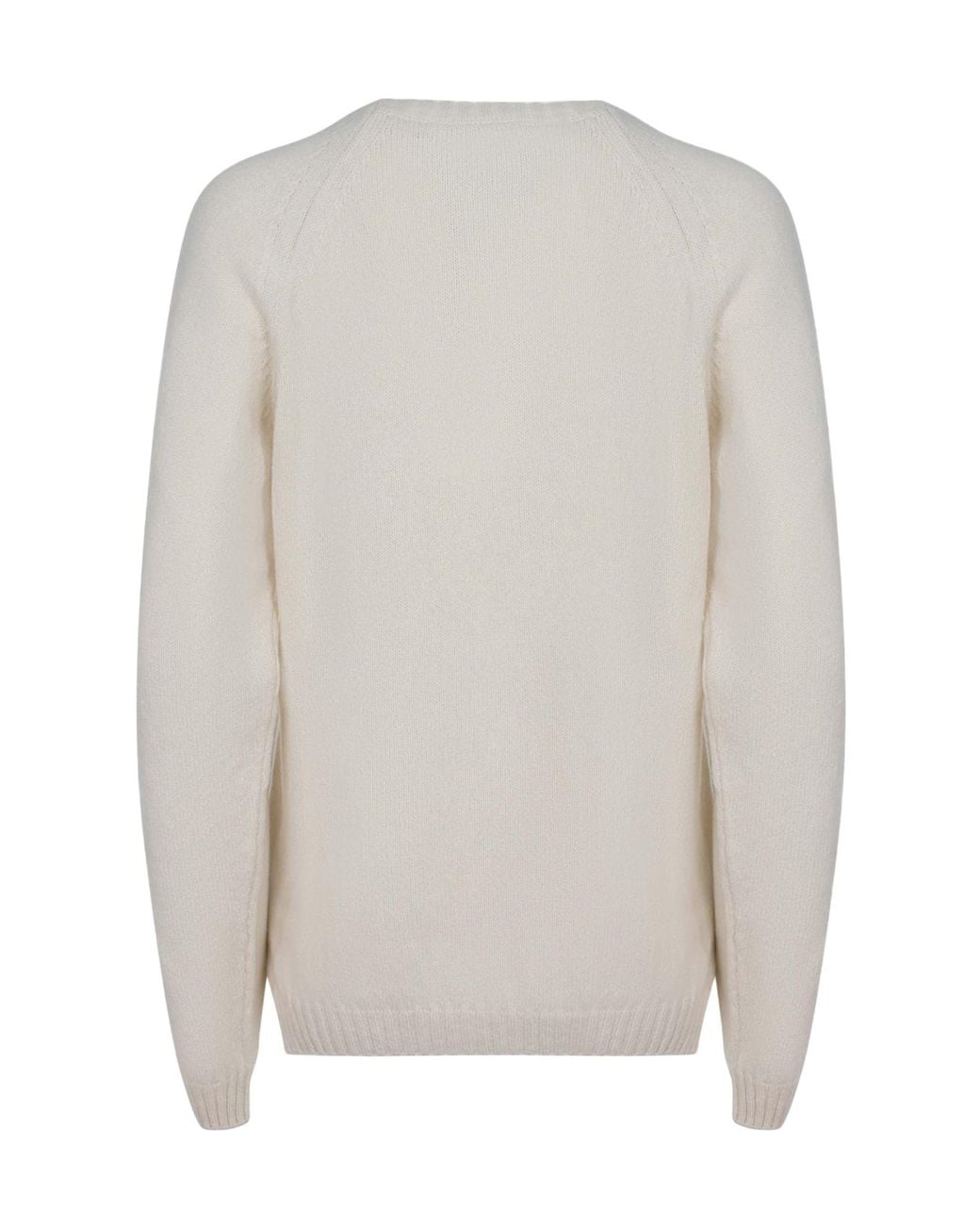 Alberta Ferretti White Crew Neck Sweater