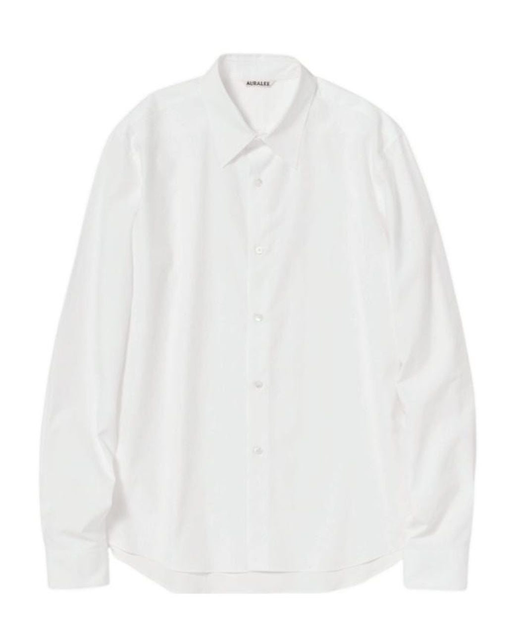Auralee White Long-Sleeve Button-Down Shirt for men