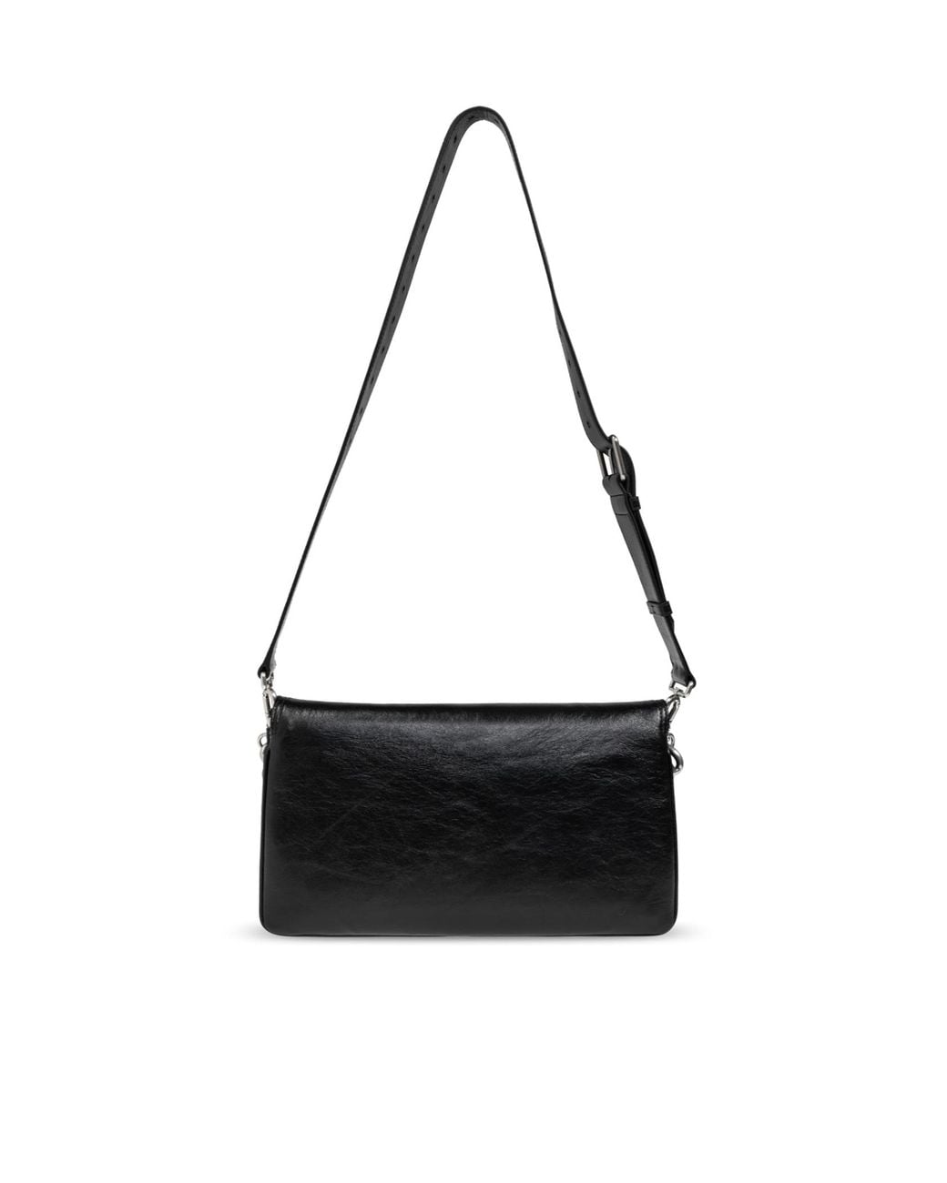 Balenciaga Black Logo Plaque Shoulder Bag