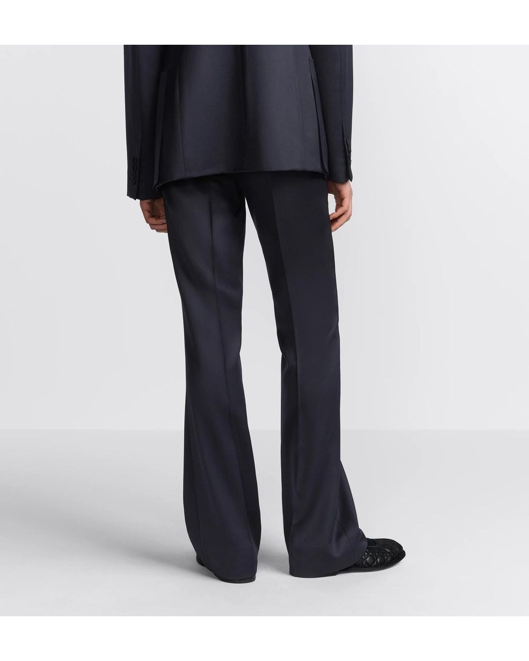 Dior Blue Homme Classic Straight Leg Pants for men