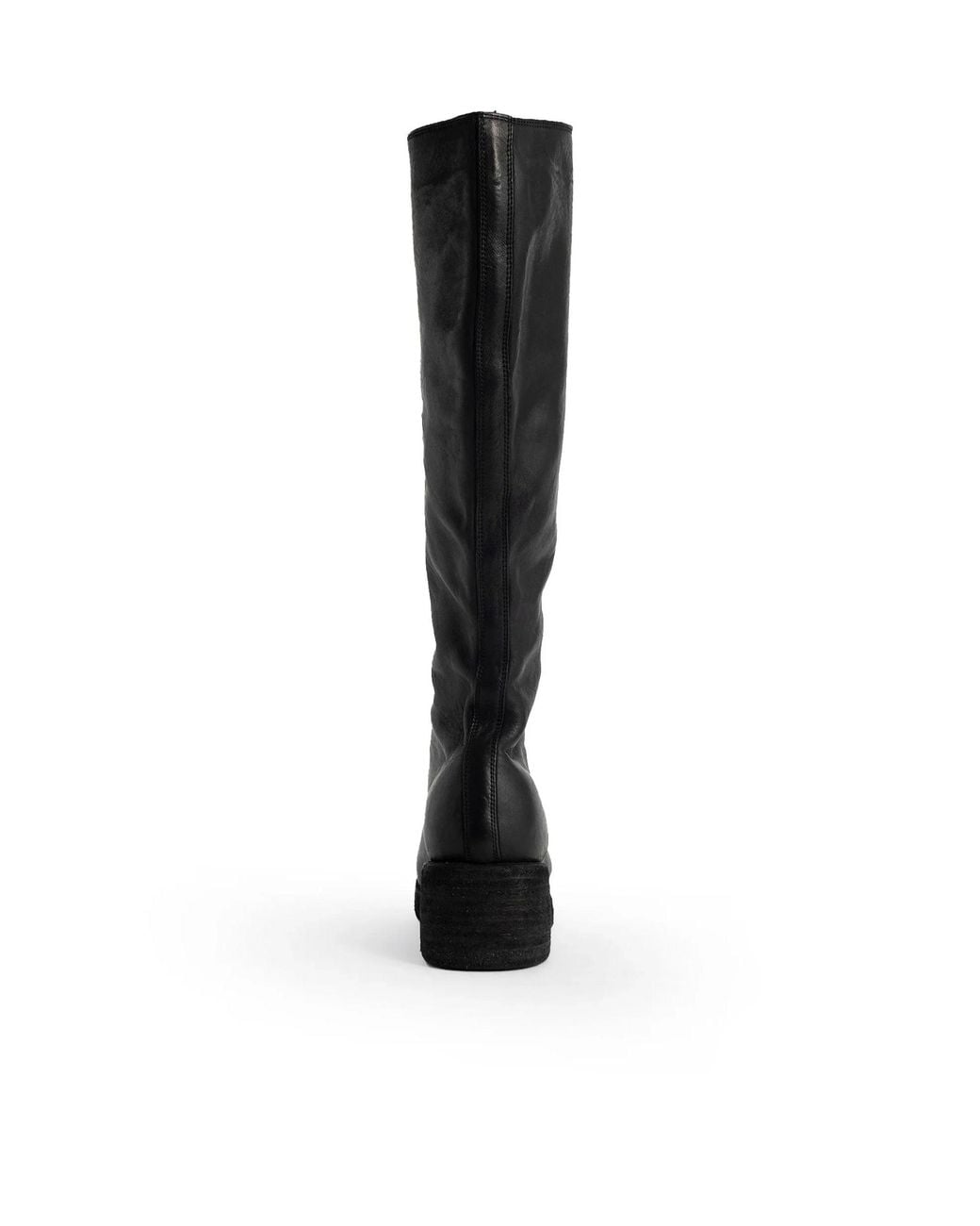 Guidi Black Knee-Length Zipped Boots