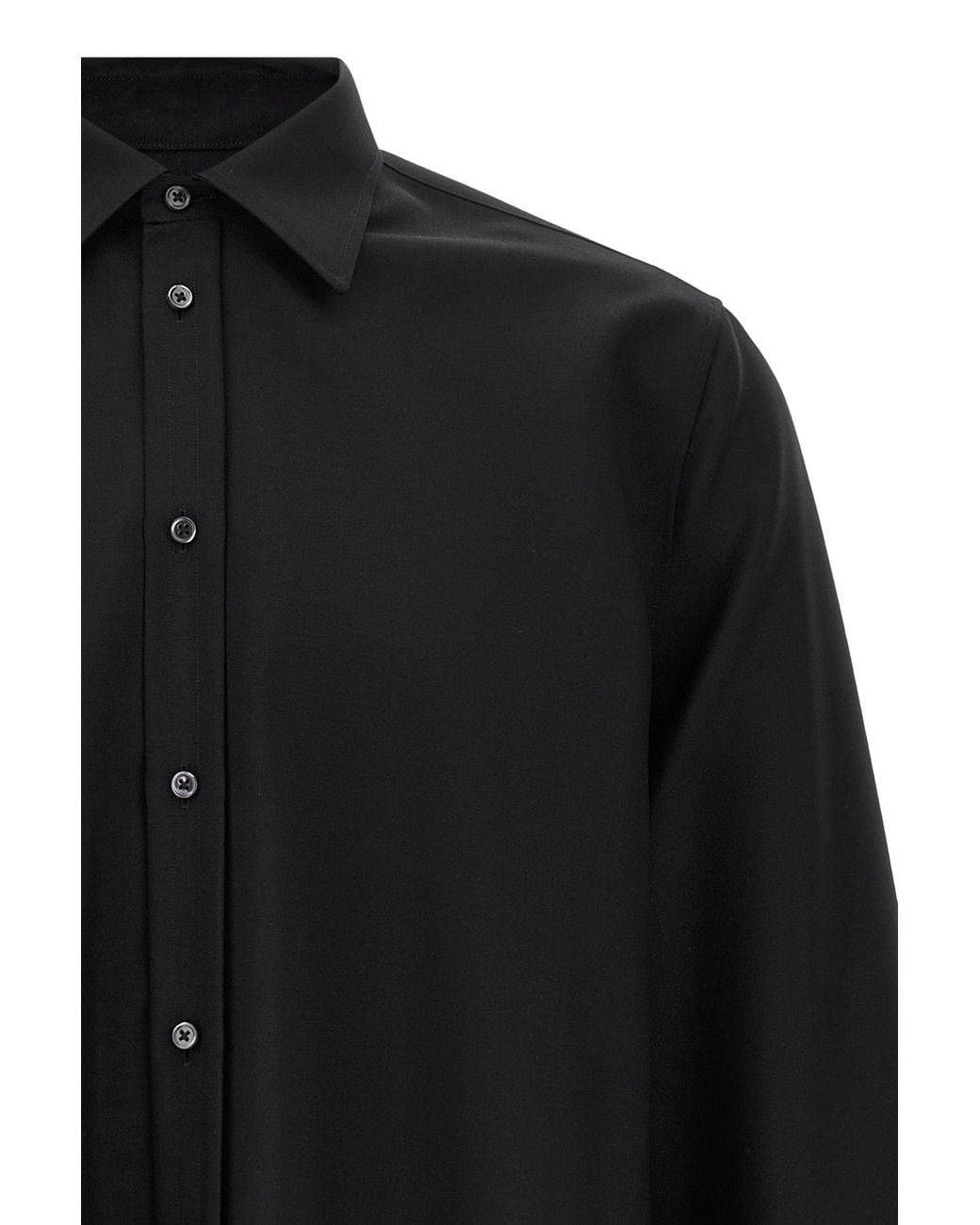 Jil Sander Black 240 Classic Collar Shirt for men