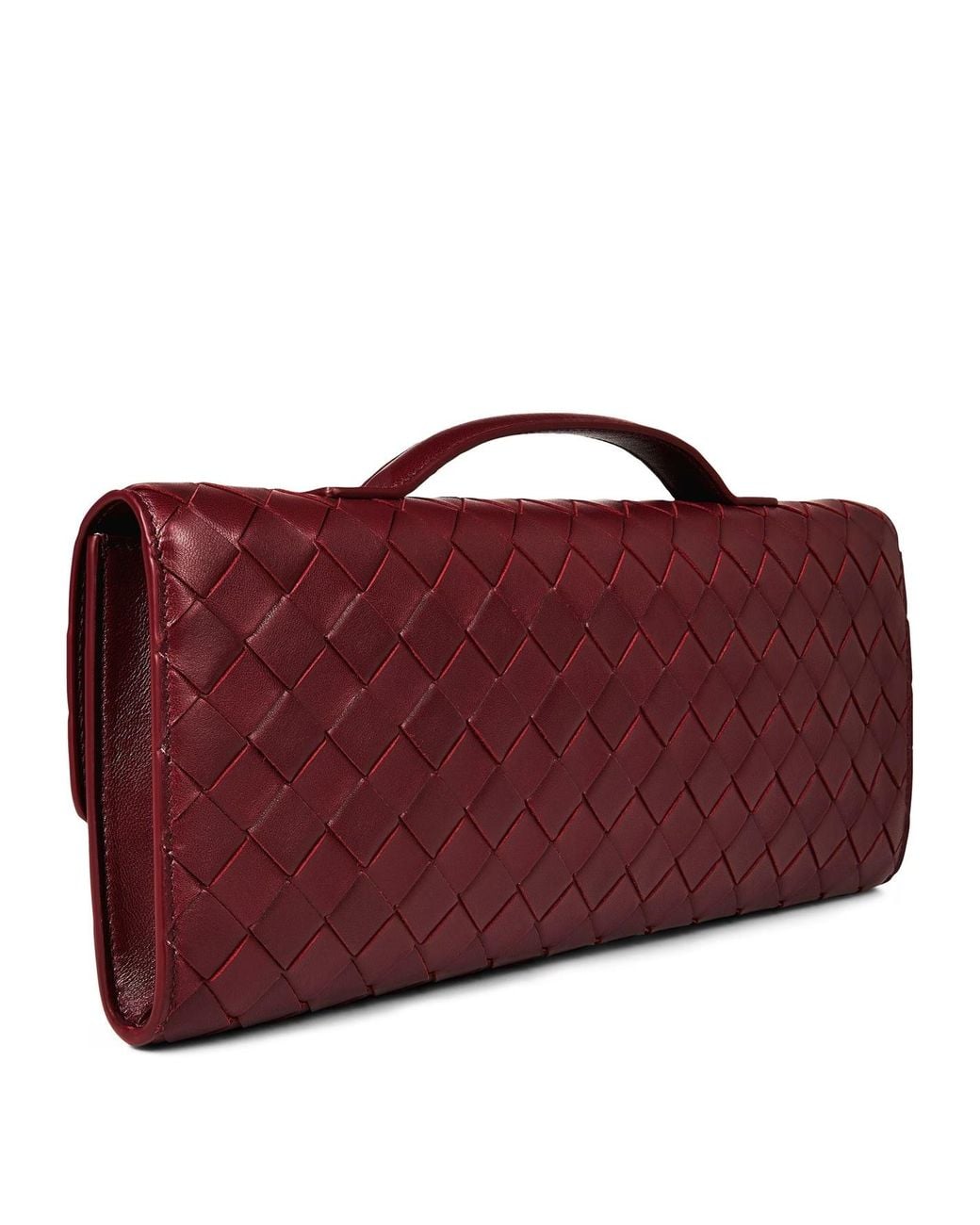 Bottega Veneta Red Woven Handbag