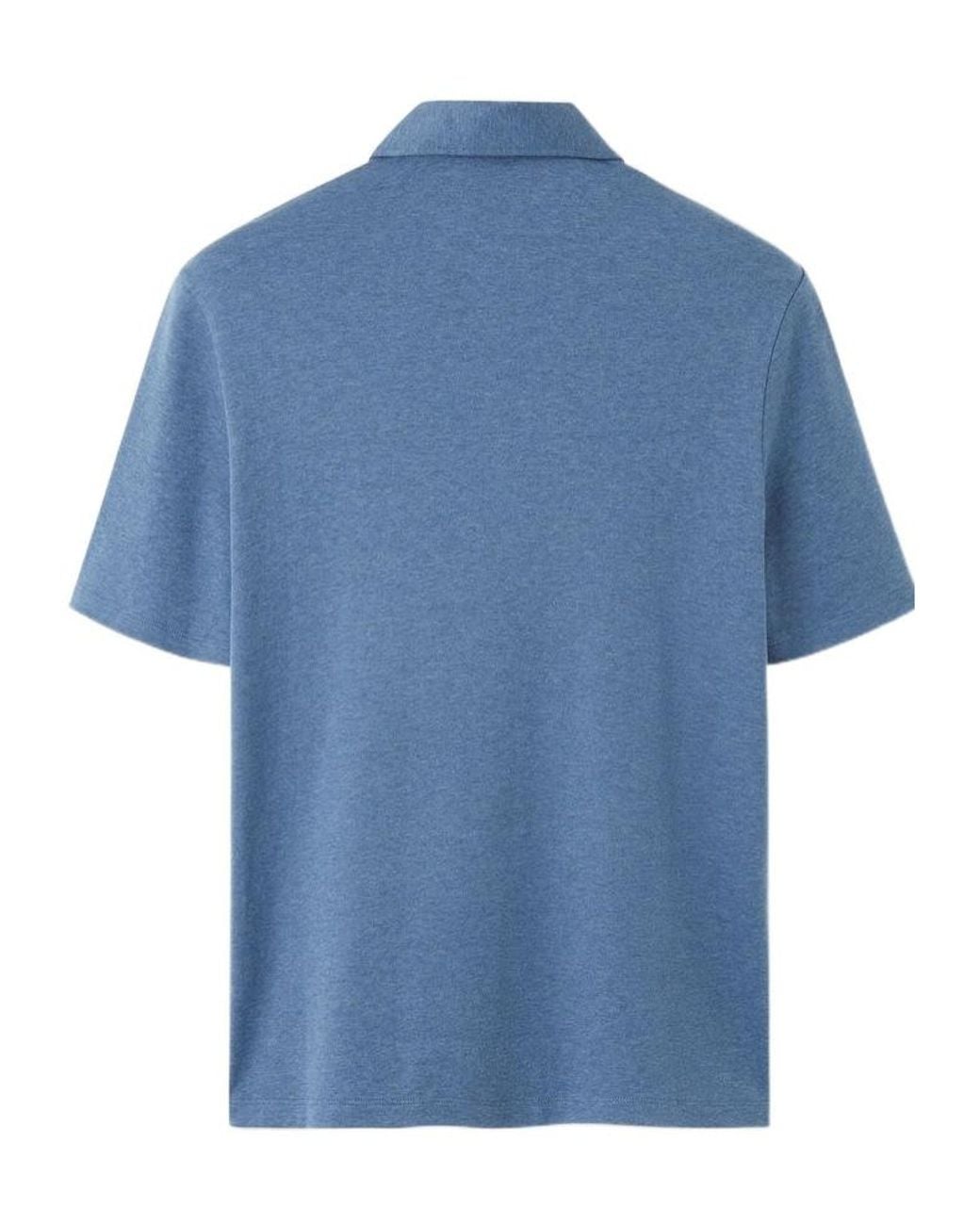 Loro Piana Blue Tremezzo Polo Shirt for men