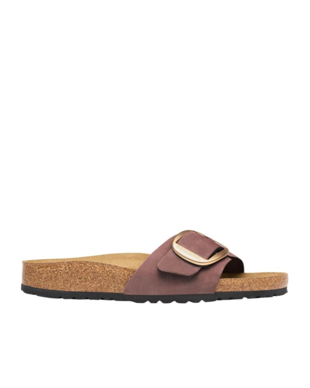 Birkenstock Brown Madrid Big Buckle Slides for men
