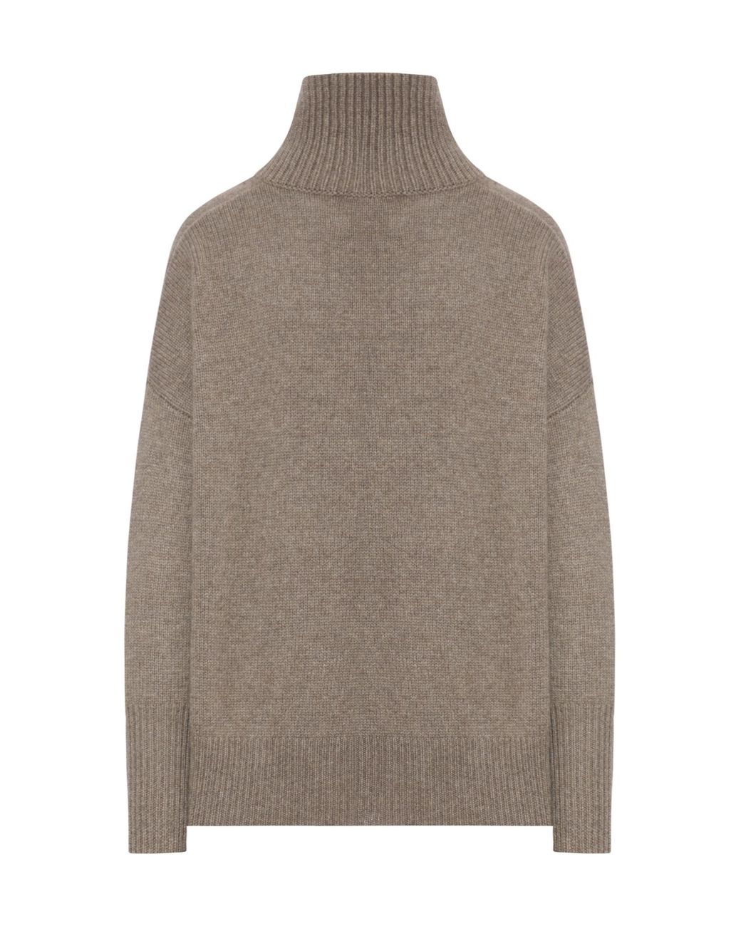Lisa Yang Gray Heidi High Neck Knitwear