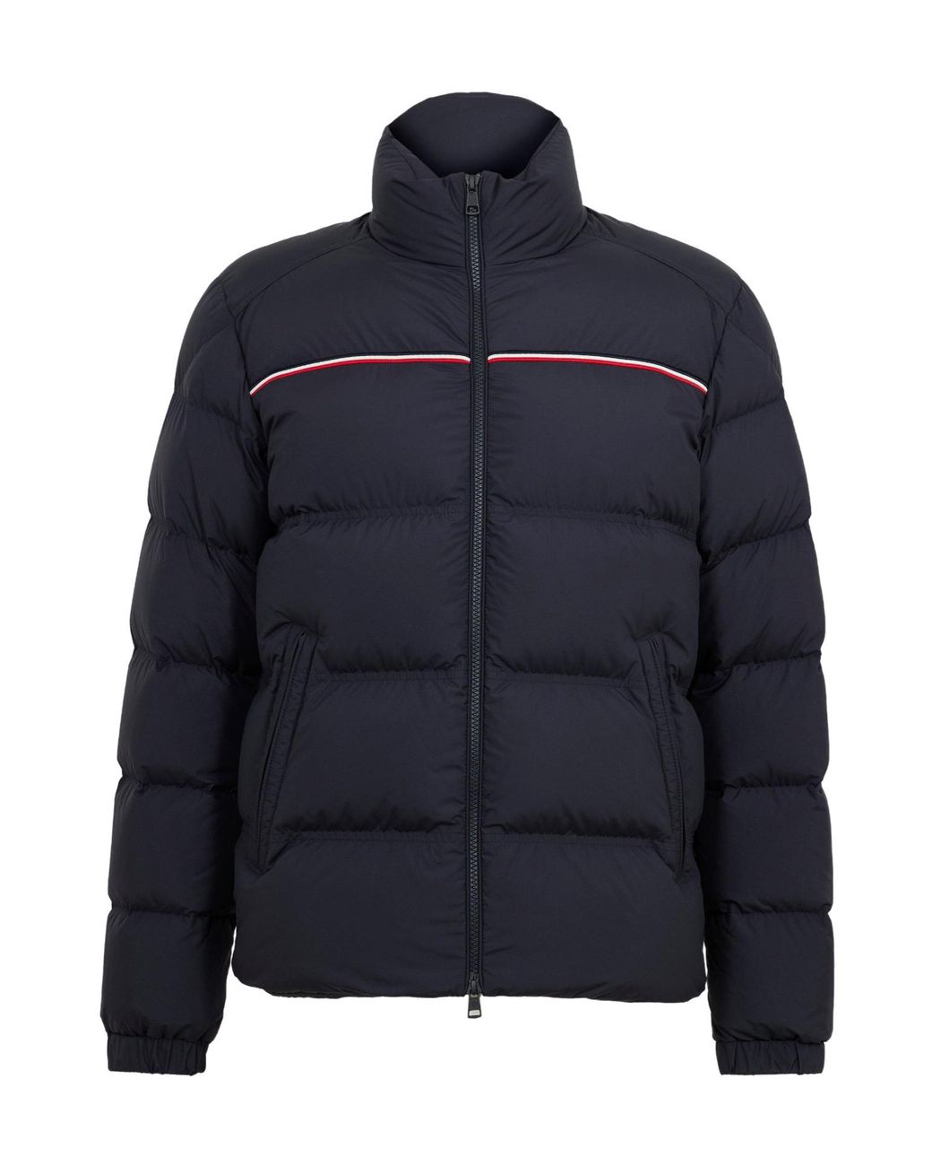 Moncler Blue Stand-Collar Quilted Down Jacket for men
