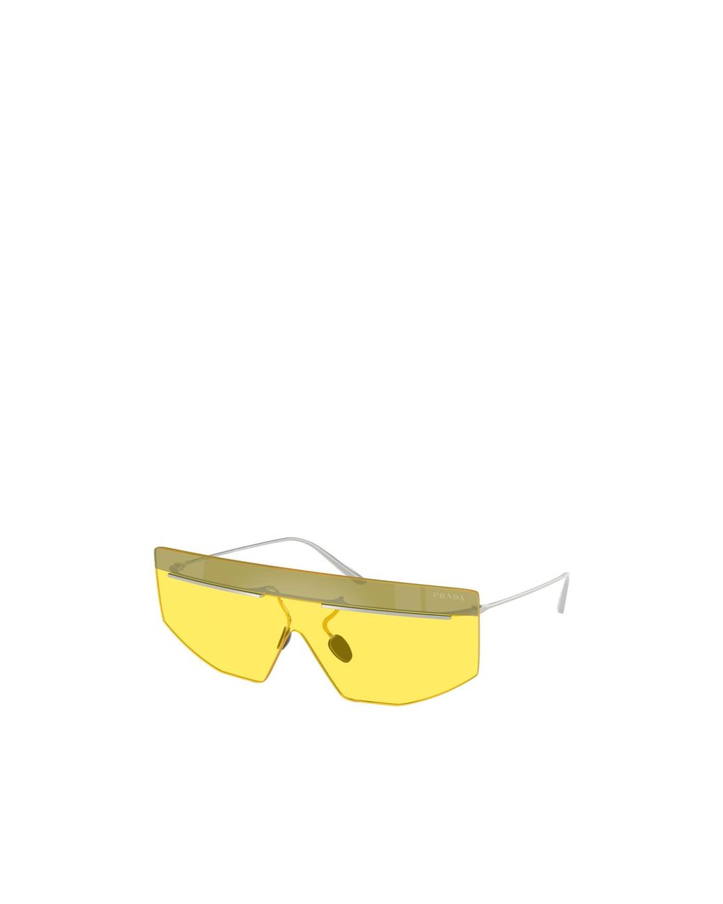 Prada Yellow Eyewear Aviator Sunglasses for men