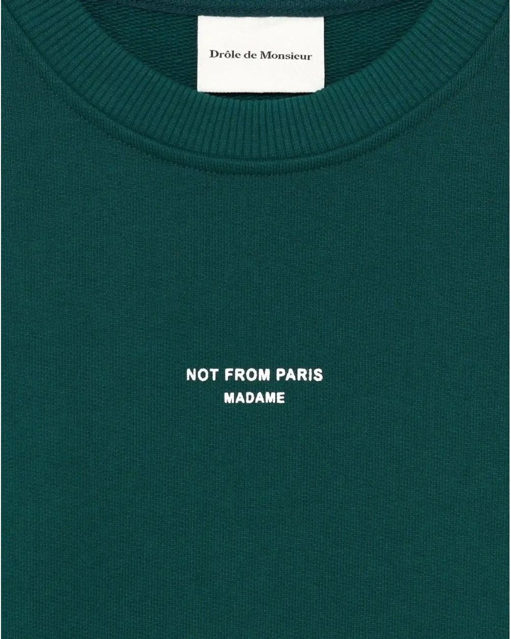 Drole de Monsieur Green Long Sleeve Sweatshirt for men
