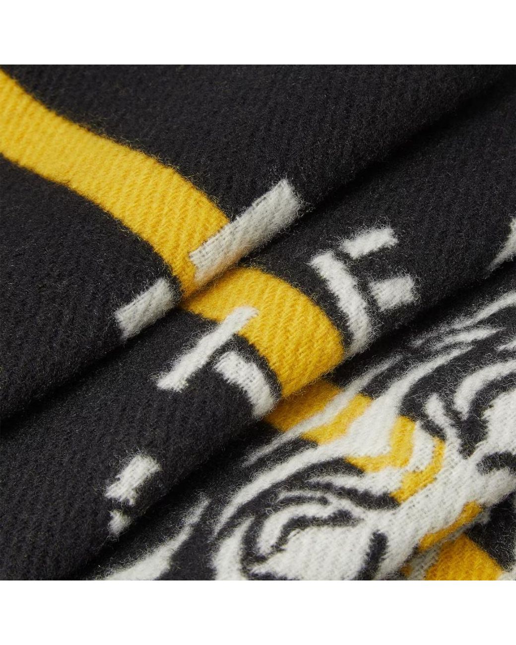 Fendi White And Wool And Cashmere 5 Sisters Scarf