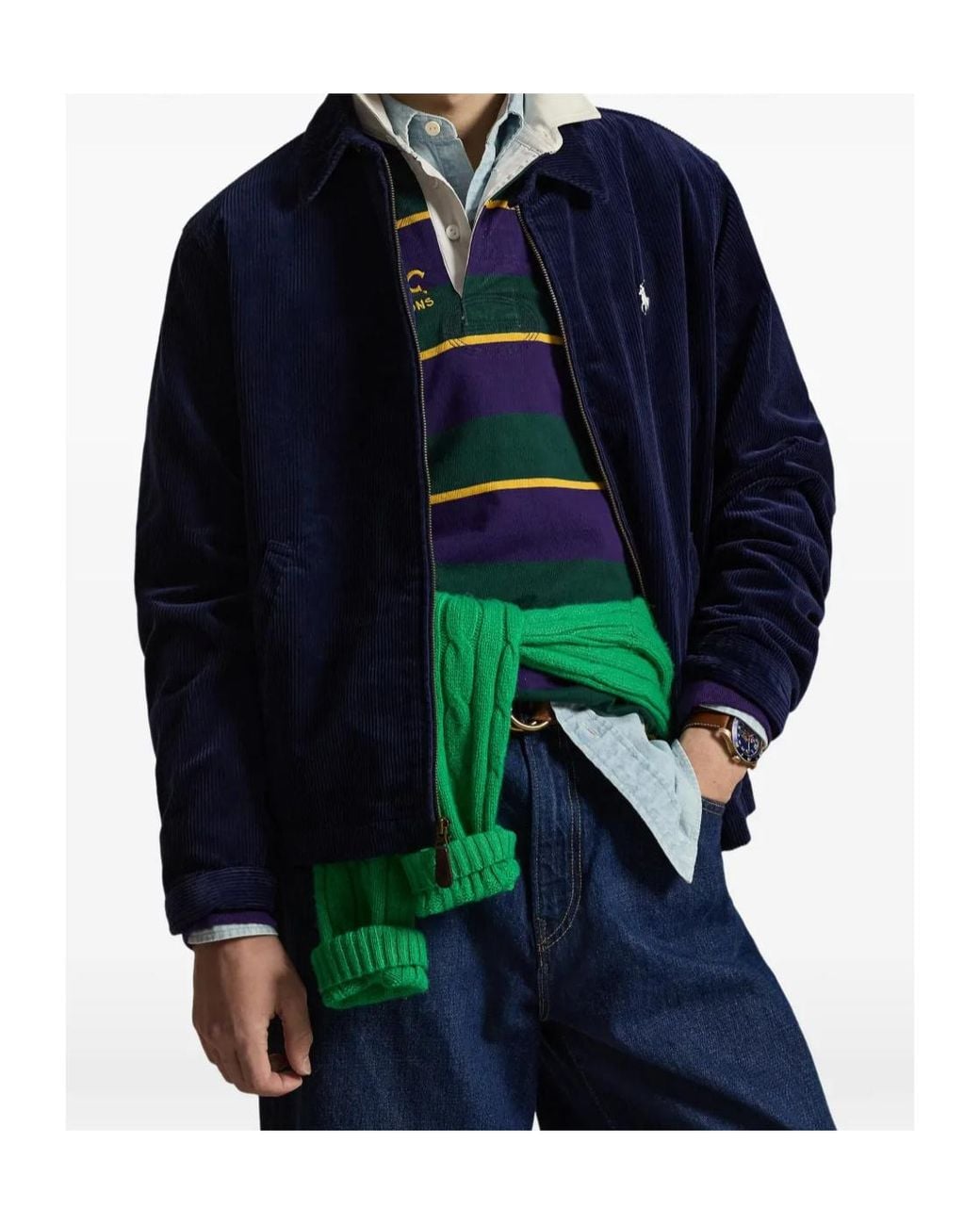 Polo Ralph Lauren Blue Wynton Corduroy Jacket for men