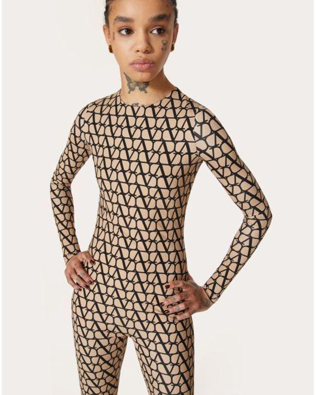 Valentino Natural Toile Iconographe Jumpsuit