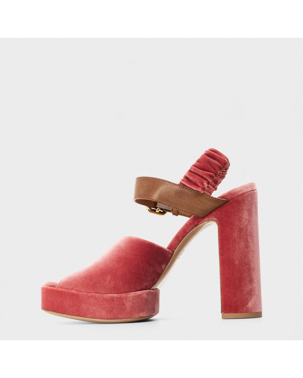 Chloé Pink Paddington Platform High-Heeled Sandals