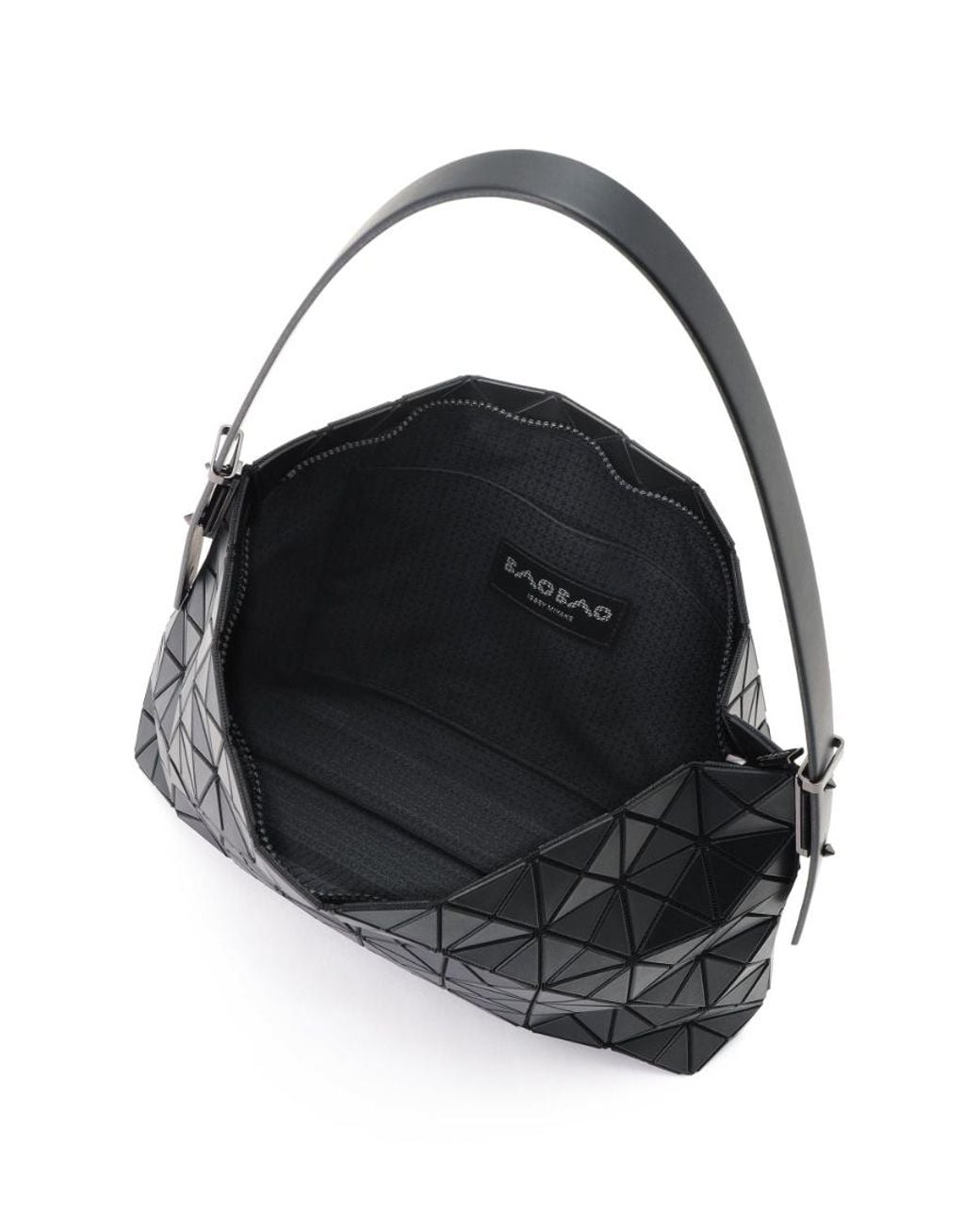Issey Miyake Black Musette Geometric Shoulder Bag
