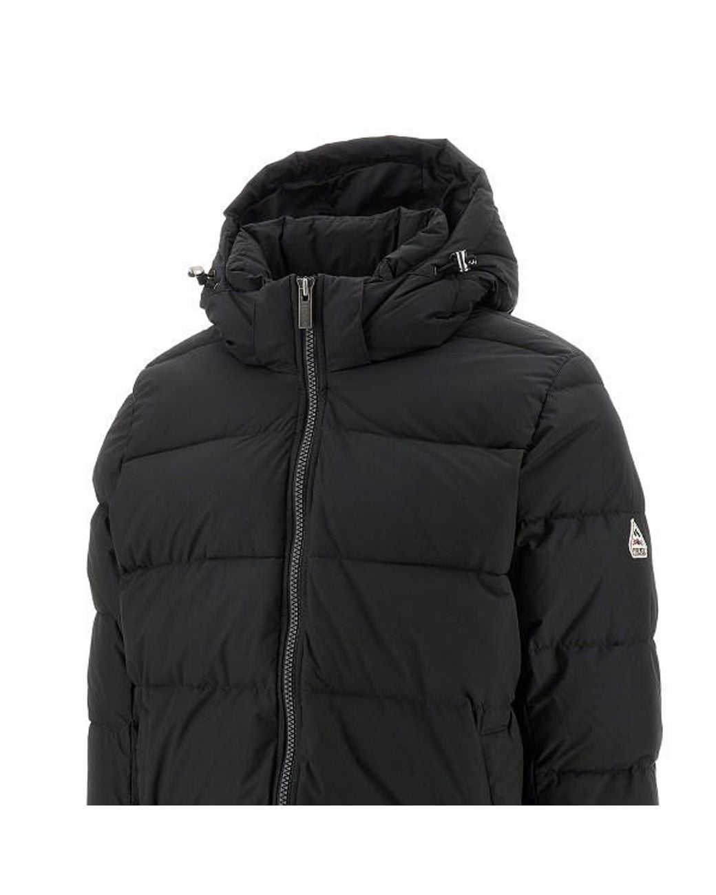 Pyrenex Black Hooded Puffer Jacket for men