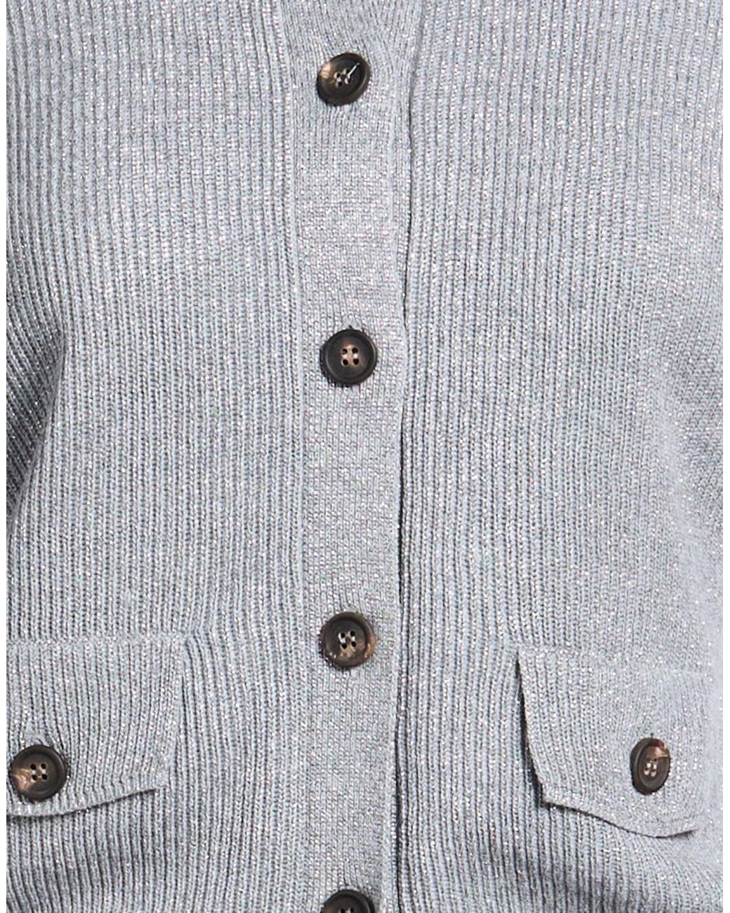 Brunello Cucinelli Gray Simple Solid-Color Sleeveless Top