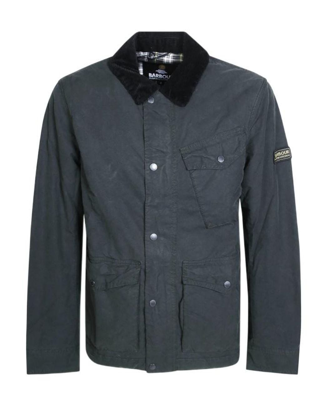 Barbour Blue Logo Patch Jacket for men